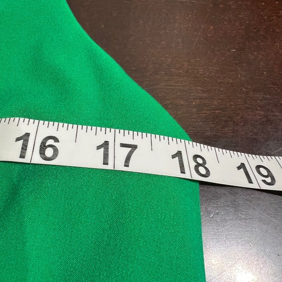 J. Crew Sleeveless V Neck Dress Size 8 Green Sheath Career Work Office Corpcore - Picture 8 of 12